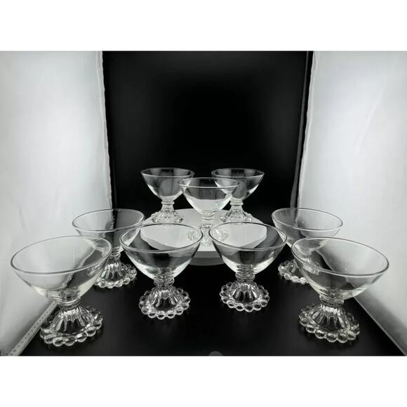 Anchor Hocking Accessories - Vintage Anchor Hocking Boopie Pattern Glassware - Set of 9